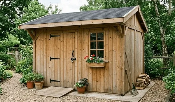 Building a wooden garden shed