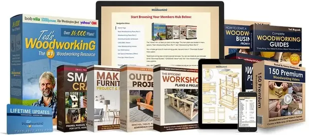 Ted's Woodworking official offer page