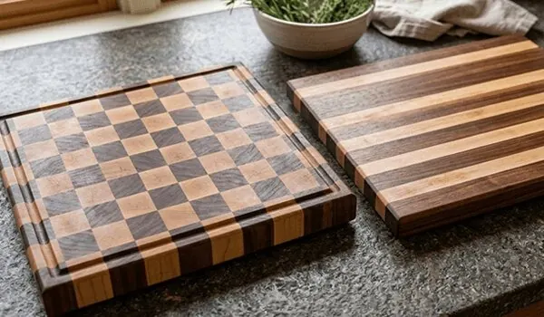 Handmade wooden cutting boards